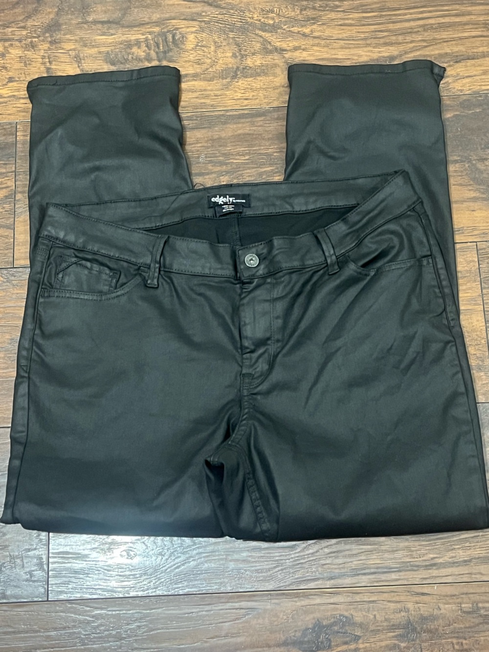 edge Black Men's Slim Chino Pants